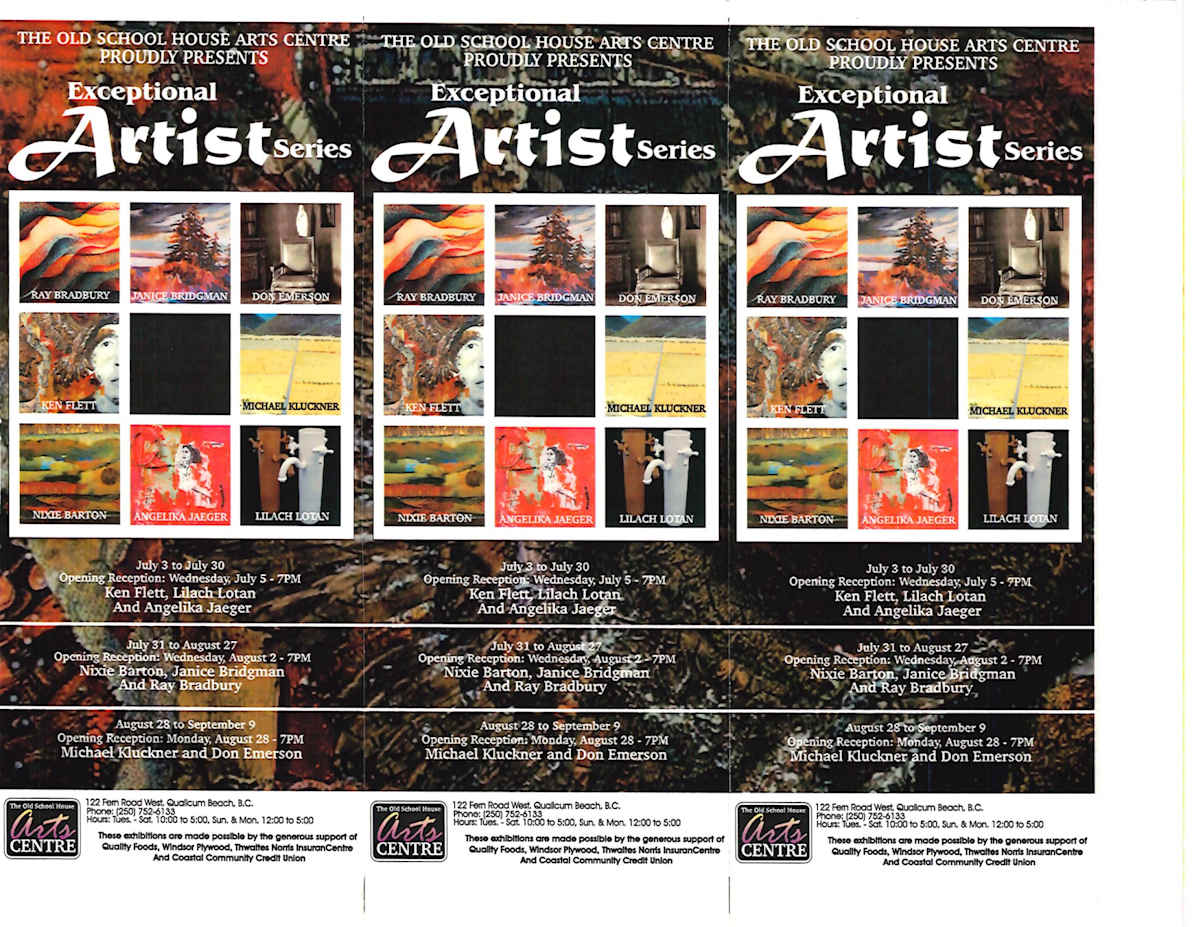 Exceptional Artists Series Multi Year  Image: View both pages of this PDF file at https://www.artworkarchive.com/profile/tosh/artwork/exceptional-artists-series-multi-year
