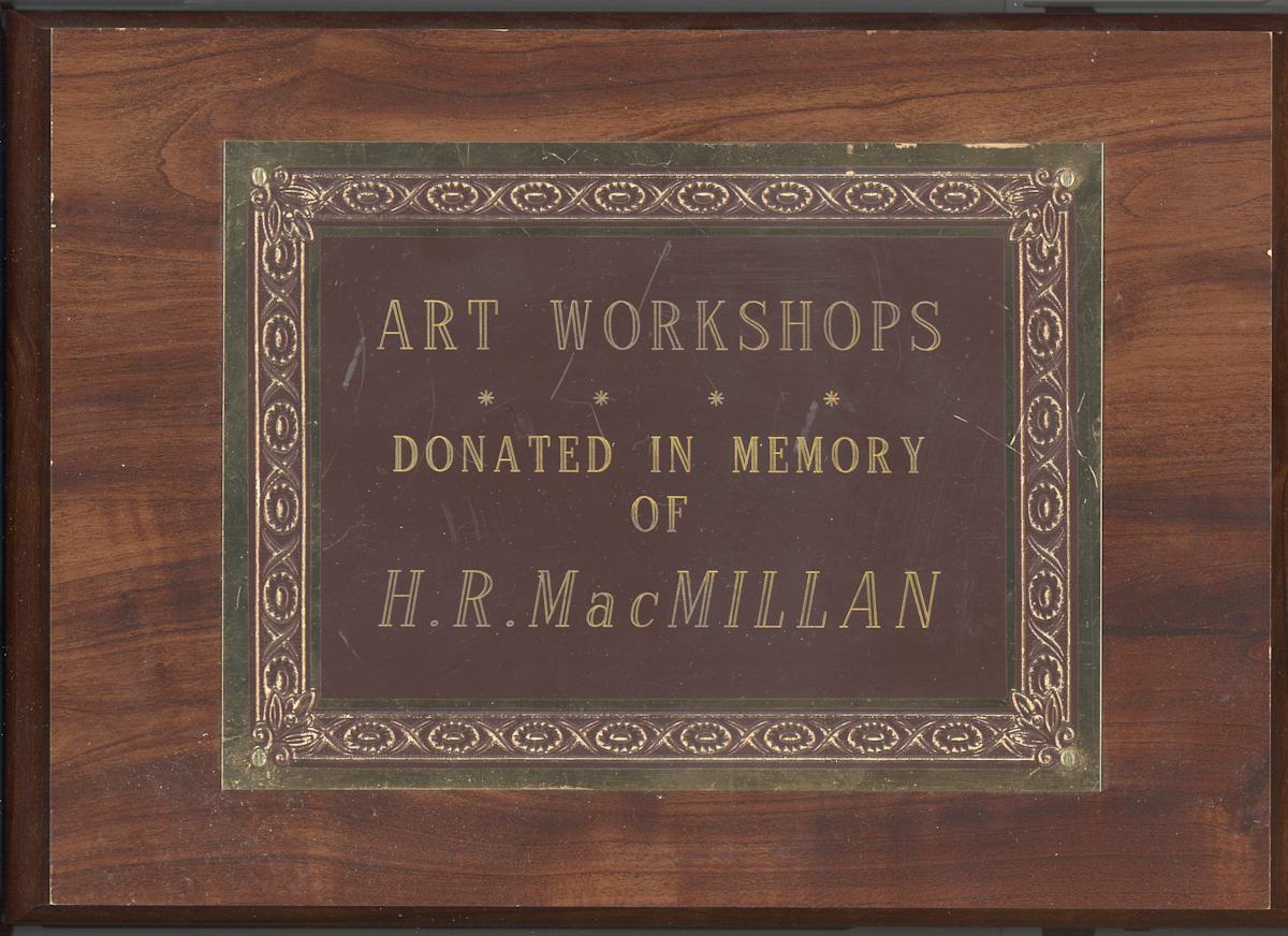 Memorial Plaque - H.R. MacMillan by H.R. MacMillan 
