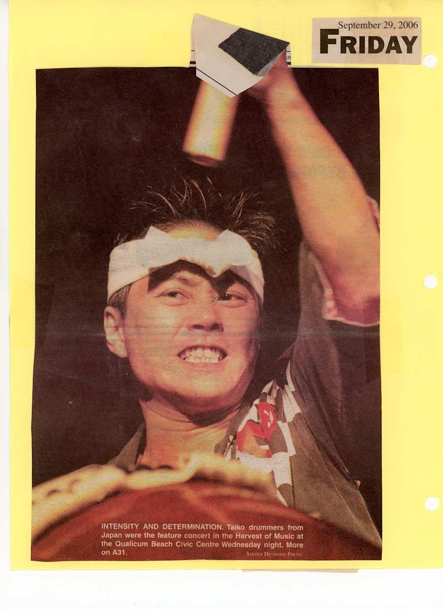 Intensity and Determination - 2006 by Saiho Kotengu Taiko Kagura Ensemble 