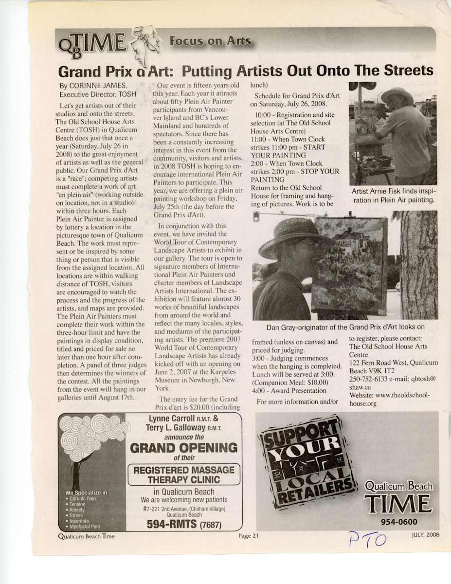 Grand Prix d'Art - Focus on Arts - 2008 by Dan Gray, Arnie Fisk 