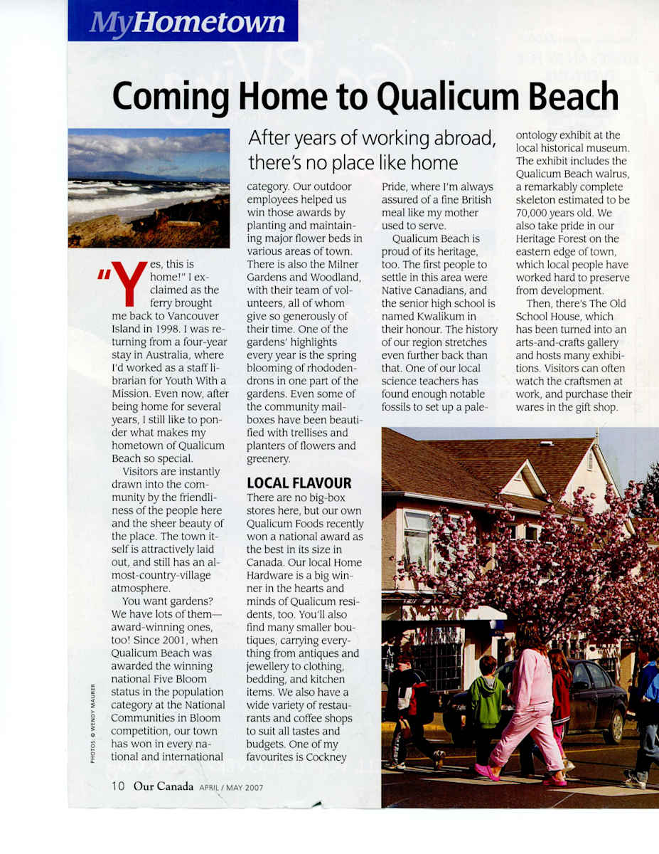 Coming Home to Qualicum Beach - 2007 