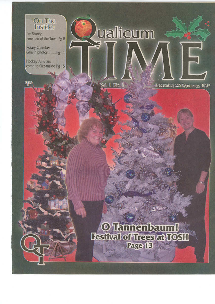 O Tannenbaum! Festival of Trees at TOSH December/January 2007 by Arrowsmith Needle Arts Guild, Corinne James, Dixie Deans, Jean Grant Horner, Morning Glory School, D'Laine Robertson-Hooper, Morgan Hooper, Deb McKinley, Rosalind Shafi, Arlene Howard, Oceanside Middle School Grade 6, French Creek Elementary Grade 2-3, Oceanside Girl Guides, Bamboozle, House of Leaves, Bahari B&B, Greg Sabo Accounting  Image: There are a total of 2 pages
