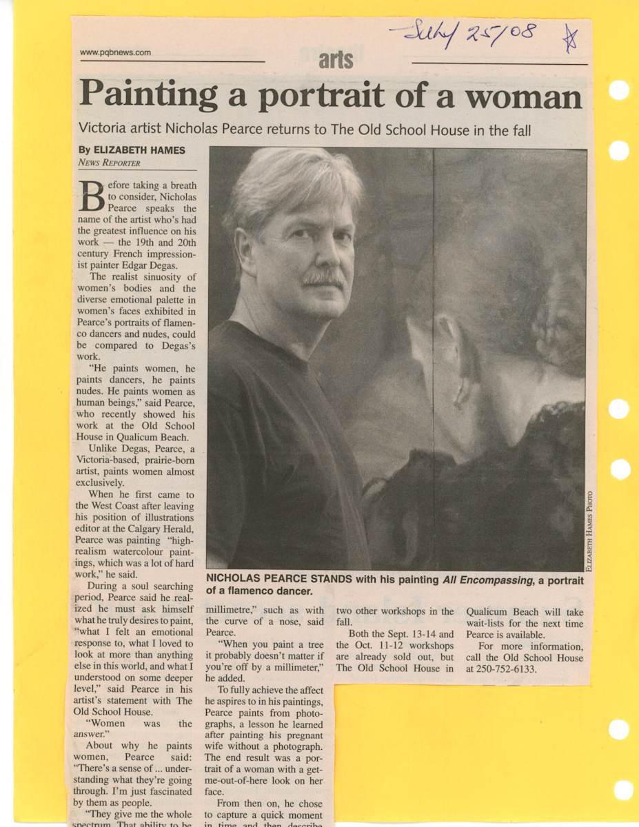 Painting a portrait of a woman by Nicholas Pearce, Elizabeth Hames  Image: ME.2008.07.I