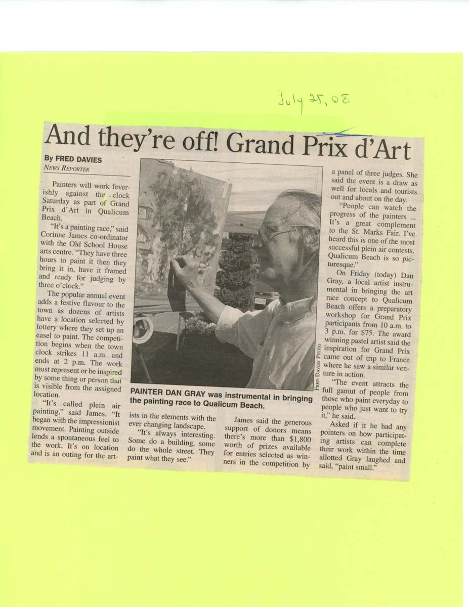 And they're off! Grand Prix d'Art by Corrine James, Dan Gray, Adrienne Buchanan, Leigh Buchanan  Image: ME.2008.07.J
