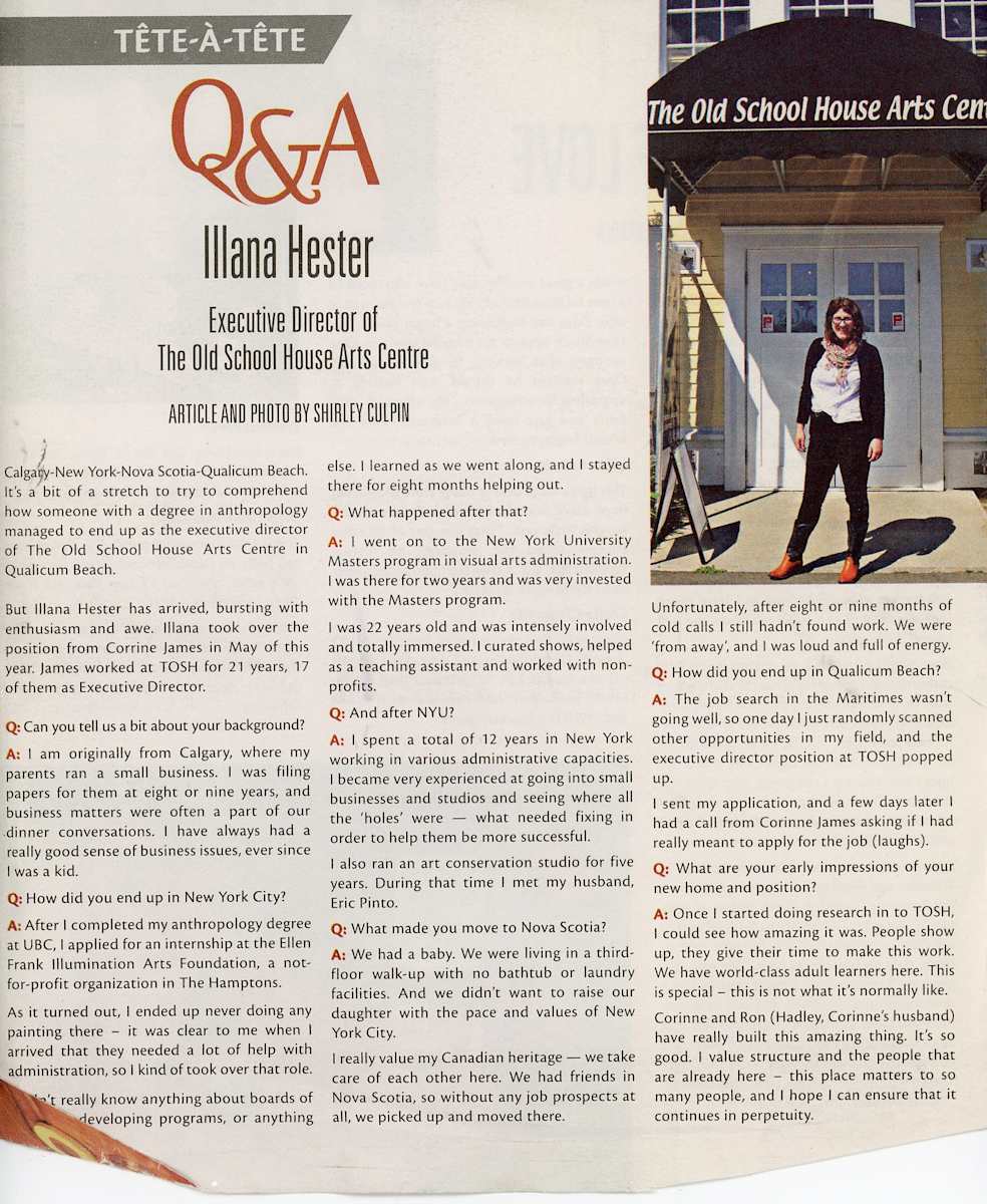 Pauline Pike personal archives 2019  Image: Q&A Illana Hester - Executive Director of The Old School House Arts Centre