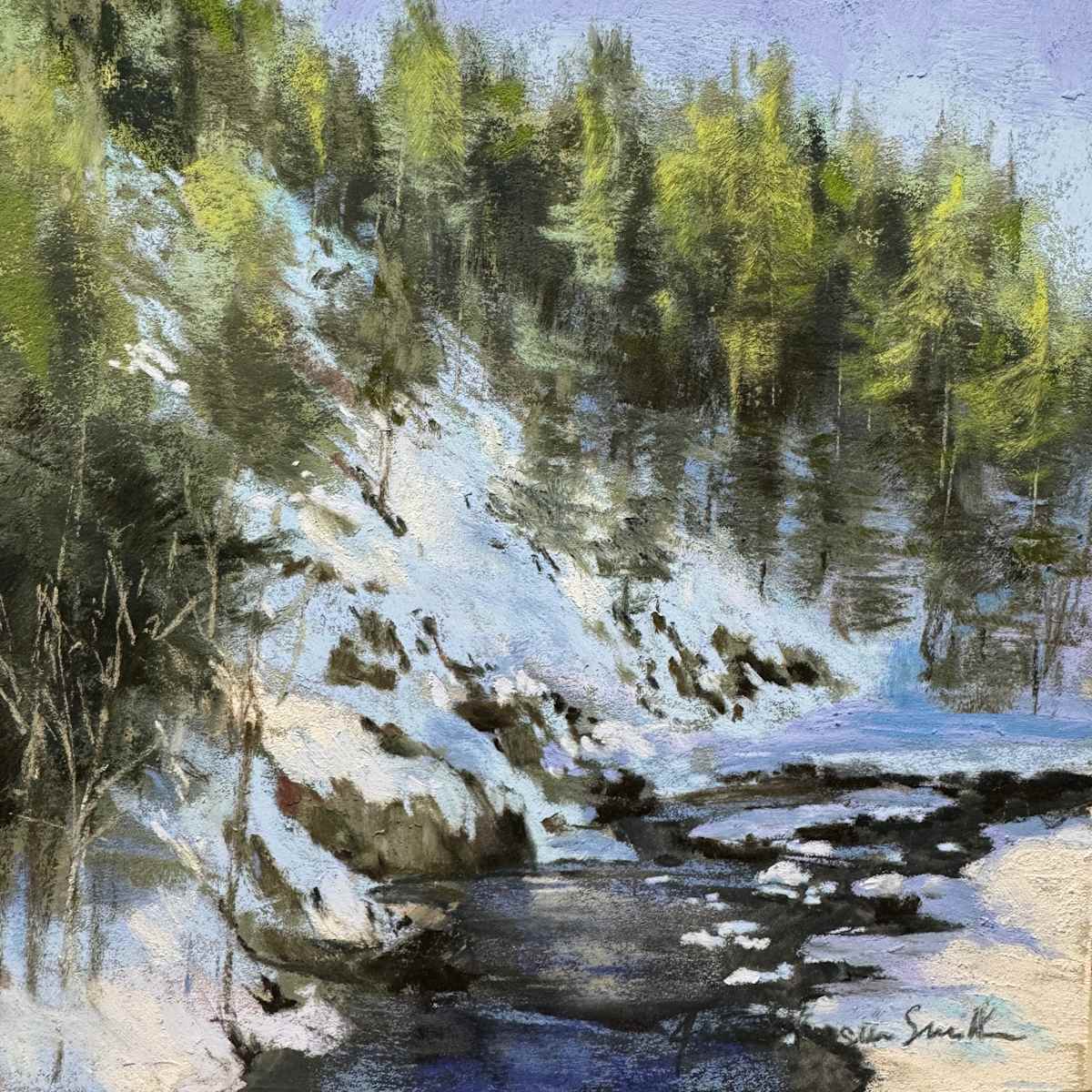 Mountain Stream by Jeanne Rosier Smith 