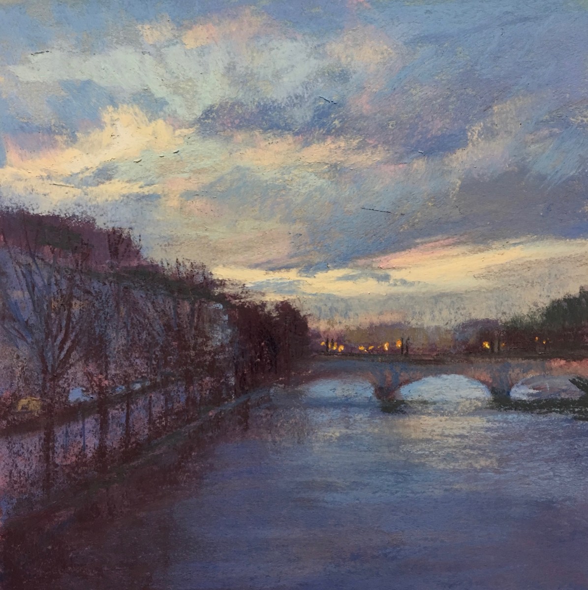 Sunset on the Seine by Jeanne Rosier Smith 