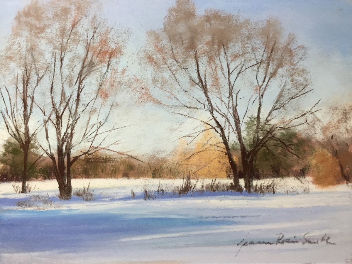 Winter Fields Sketch by Jeanne Rosier Smith 