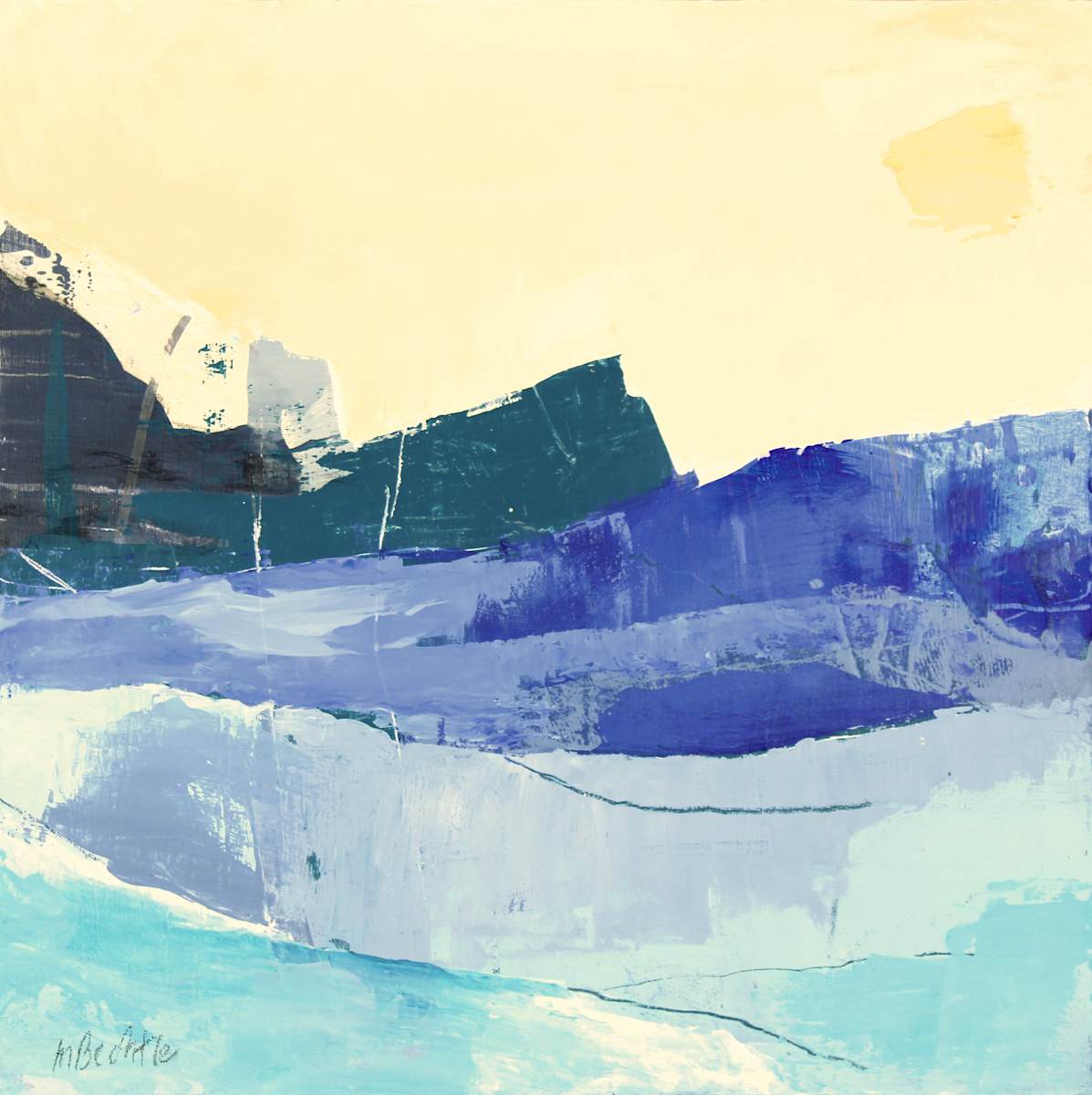 Erin by Marianne Bechtle  Image: Erin
12" x 12" 
Acrylic, Cold Wax on Hardwood Panel