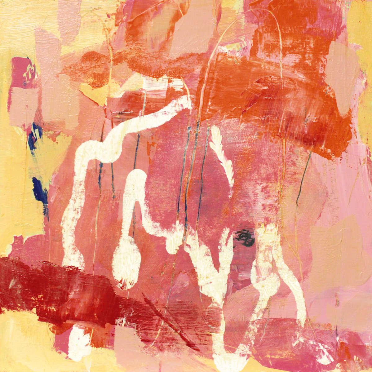 Flattery by Marianne Bechtle  Image: Flattery
12" x 12" 
Acrylic, Cold Wax on Hardwood Panel, Framed