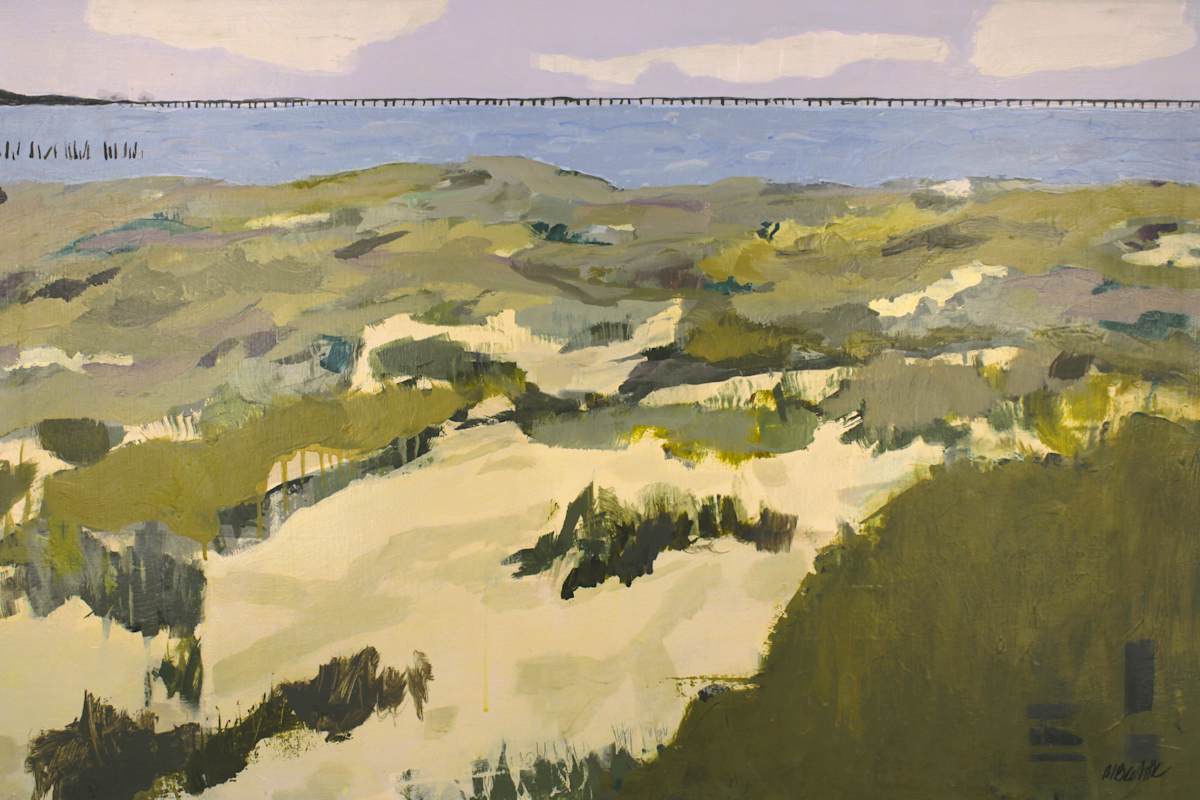 Bay Bridge by Marianne Bechtle  Image: Bay Bridge
24" x 36" x 1"
Acrylic, Cold Wax on Canvas