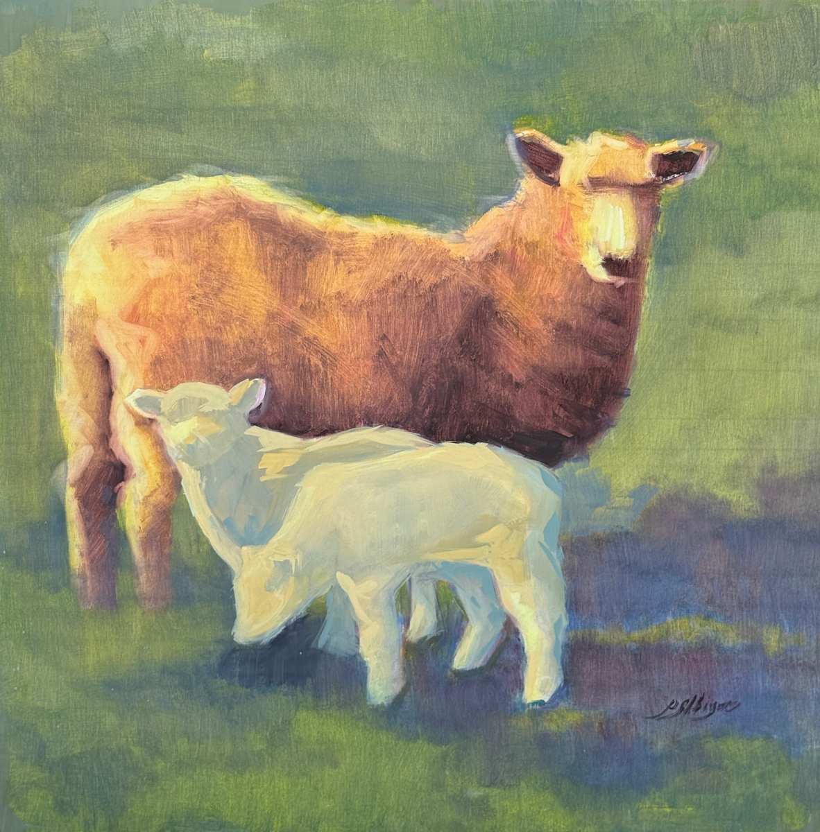 Sunny Day Sheep by Patricia Silbiger, Image 1.