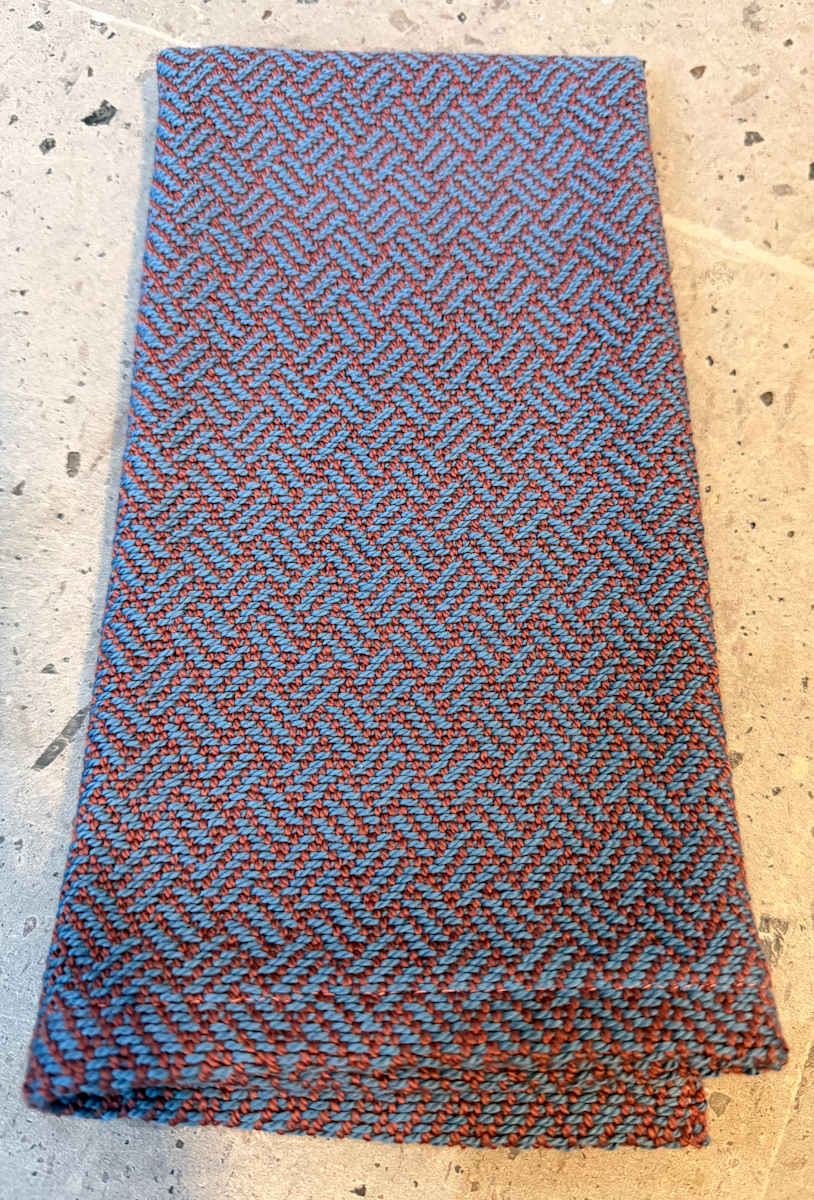 Indigo Madder Drift Towel by Jill Hankins, Image 1.