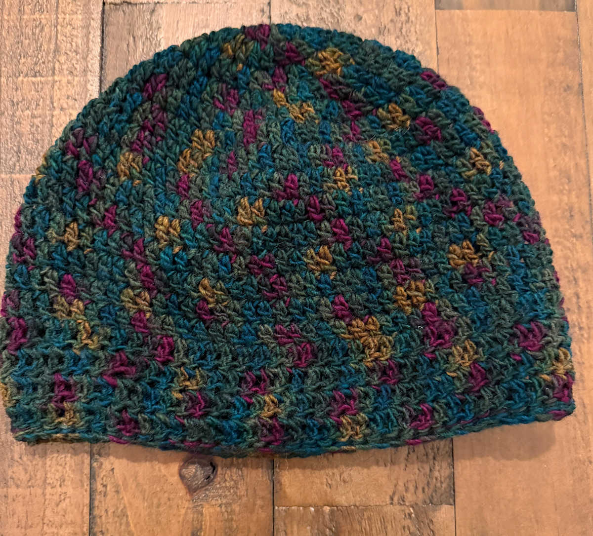 Wool Crocheted Beanie by Juliana Hankins, Image 1.