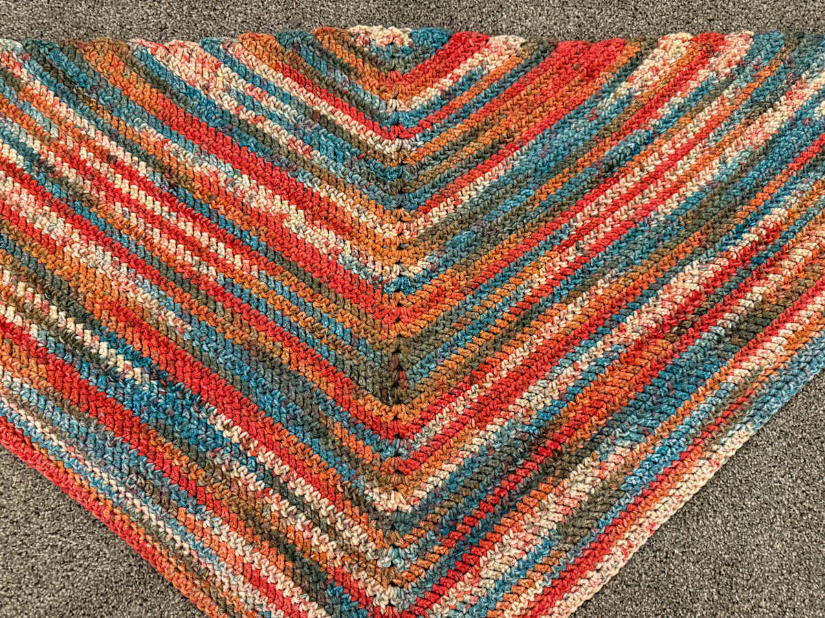 Crochet Sunset Shawl by Jill Hankins 