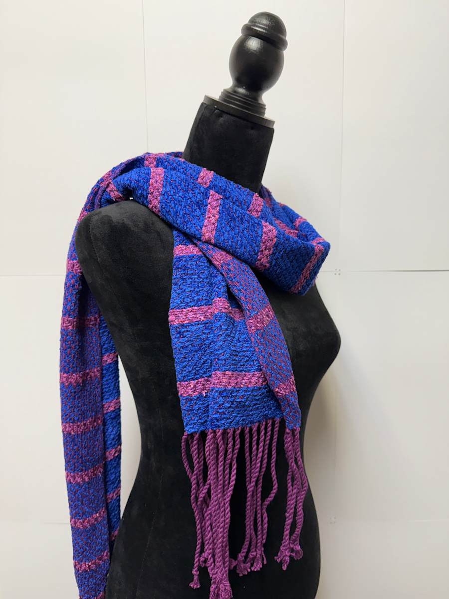 Serenade in Chenille Scarf by Jill Hankins, Image 2.