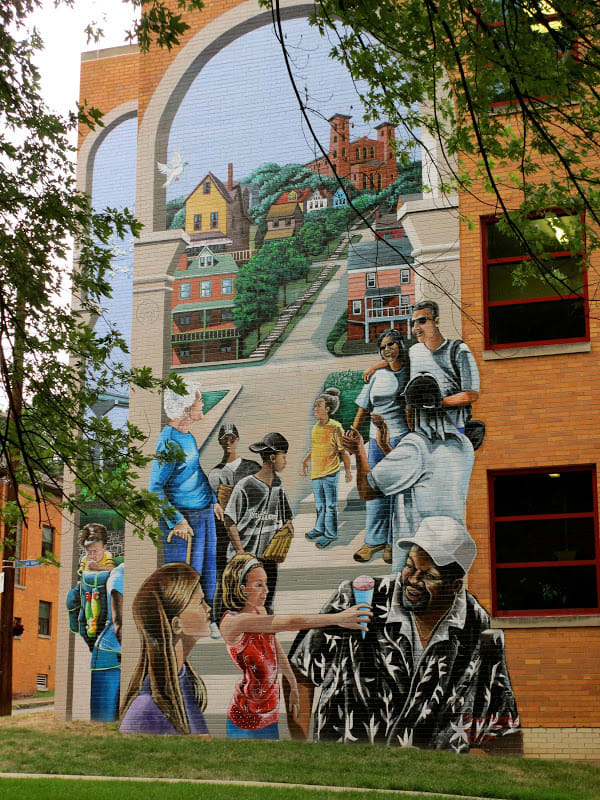 Marshall Shadeland mural by Frances Hawbaker 