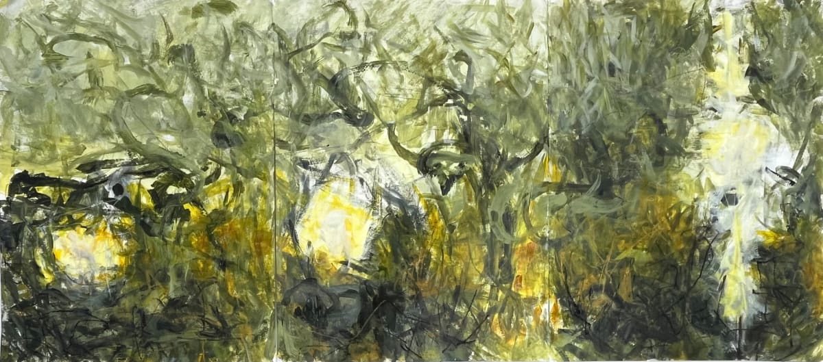 Moonrise over Utah, Triptych by Emily Murphy Brown 