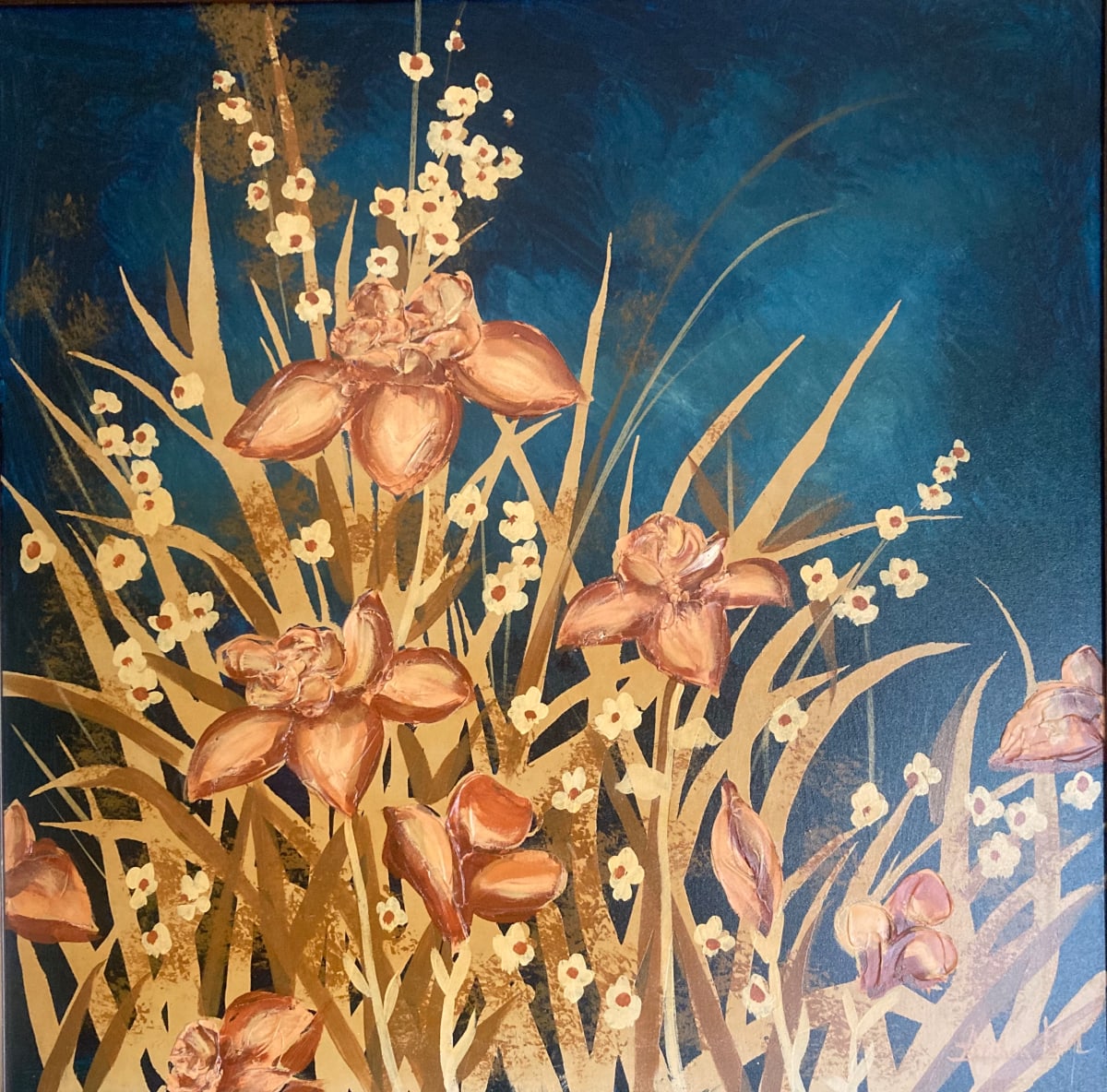 Untitled Floral Painting by Stephen Kaye  Image: Untitled Floral Painting - Stephen Kaye
