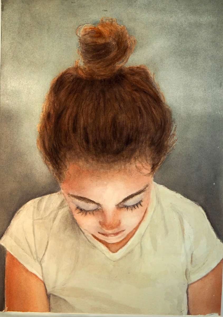Enlightened by Tina Mewhinney  Image: Texas Watercolor Society 2024 Exhibition - Blick Arts Award