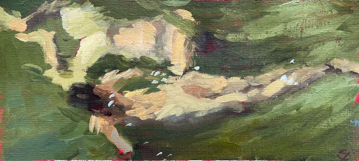 Sketch - Lovers Crossing by Silvia Ilona Sørhagen, Image 1.