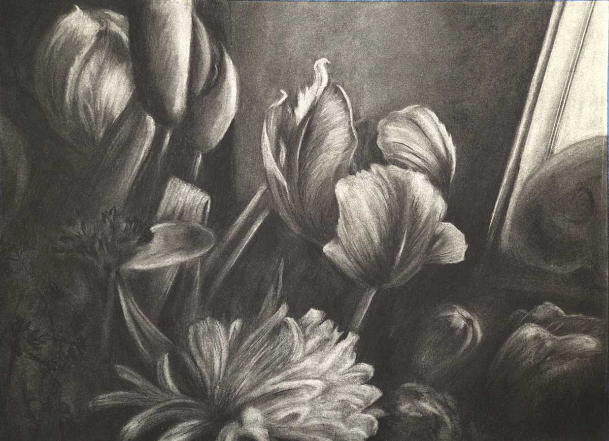 Tulips on the Counter by Corinne Yorks, Image 1.