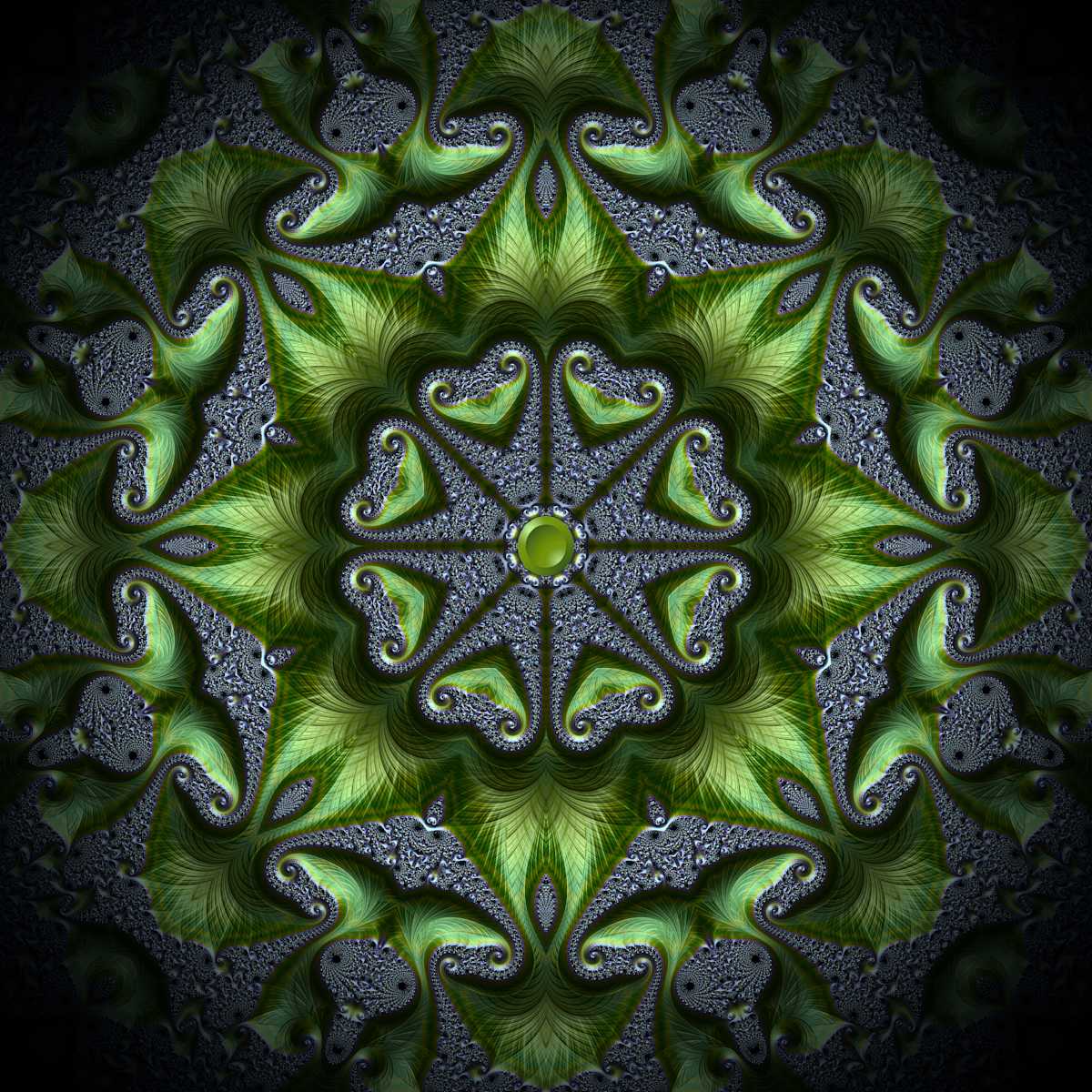 Fractal Mandala by Rel Rogers 