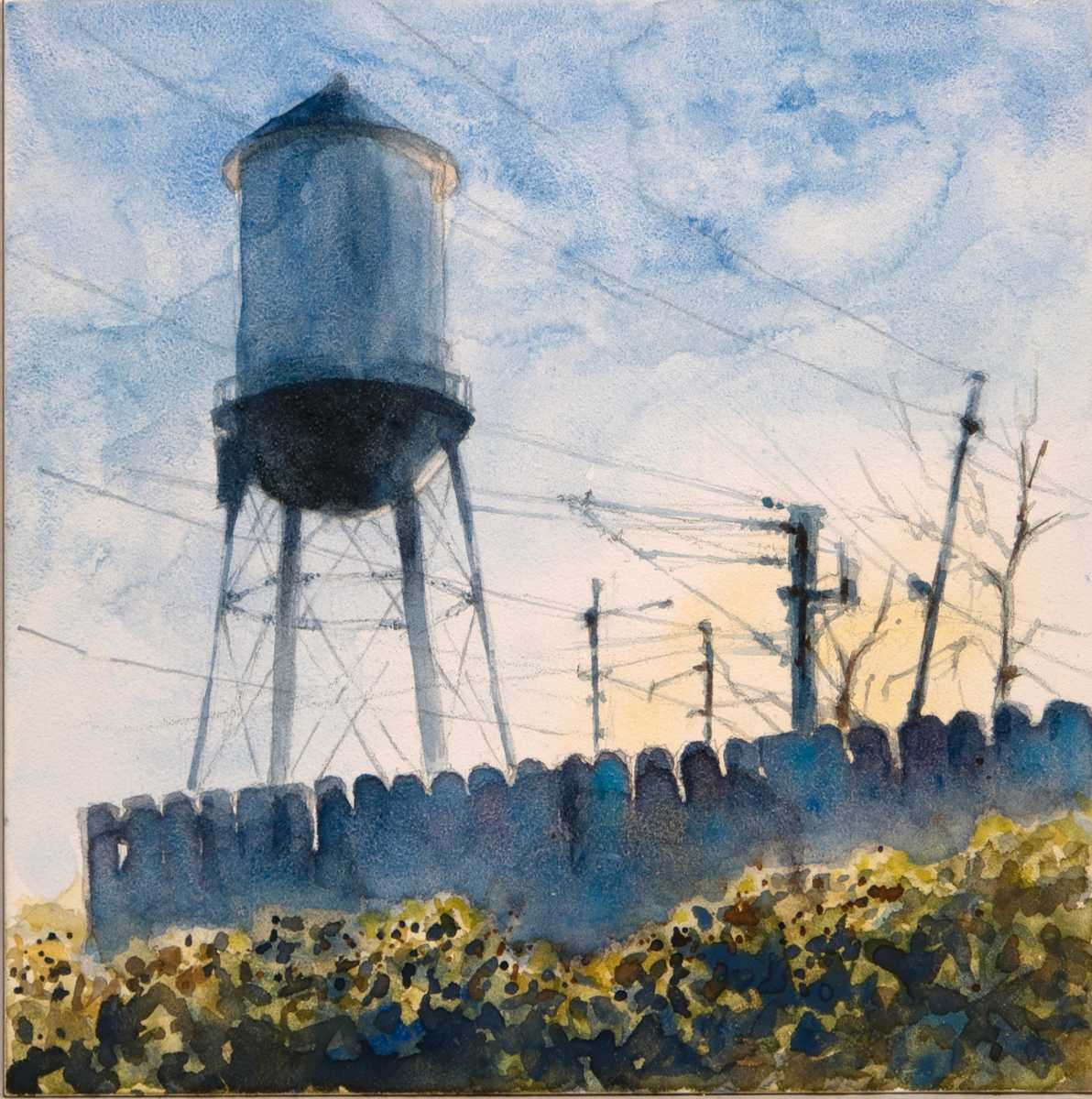 Water Tower from the Wine Bar by J Michael Gatlin, Image 1.
