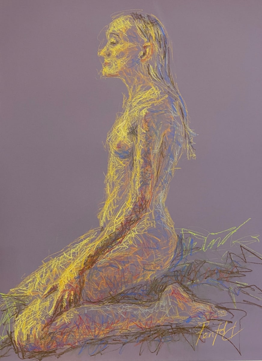 Nude in violet by Susan Penfold 