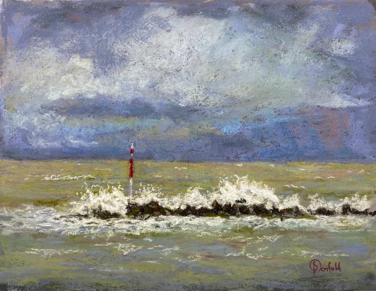 Where clouds gather (Nightcliff breakwater) by Susan Penfold 