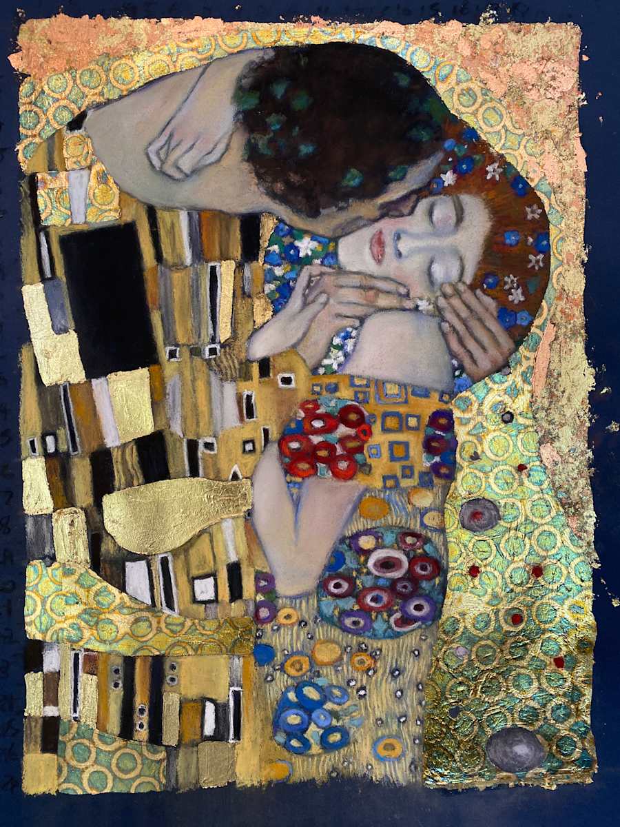 The Kiss #2 after Klimt by Susan Penfold 