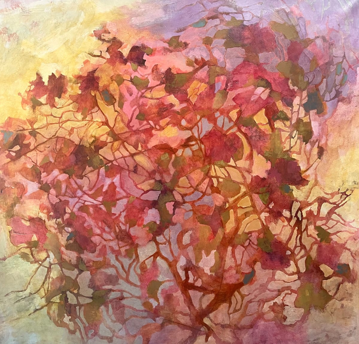 Be the Light by Julie Tarsha  Image: unstretched, 72 x 72", will stretch to 64 x 64"
