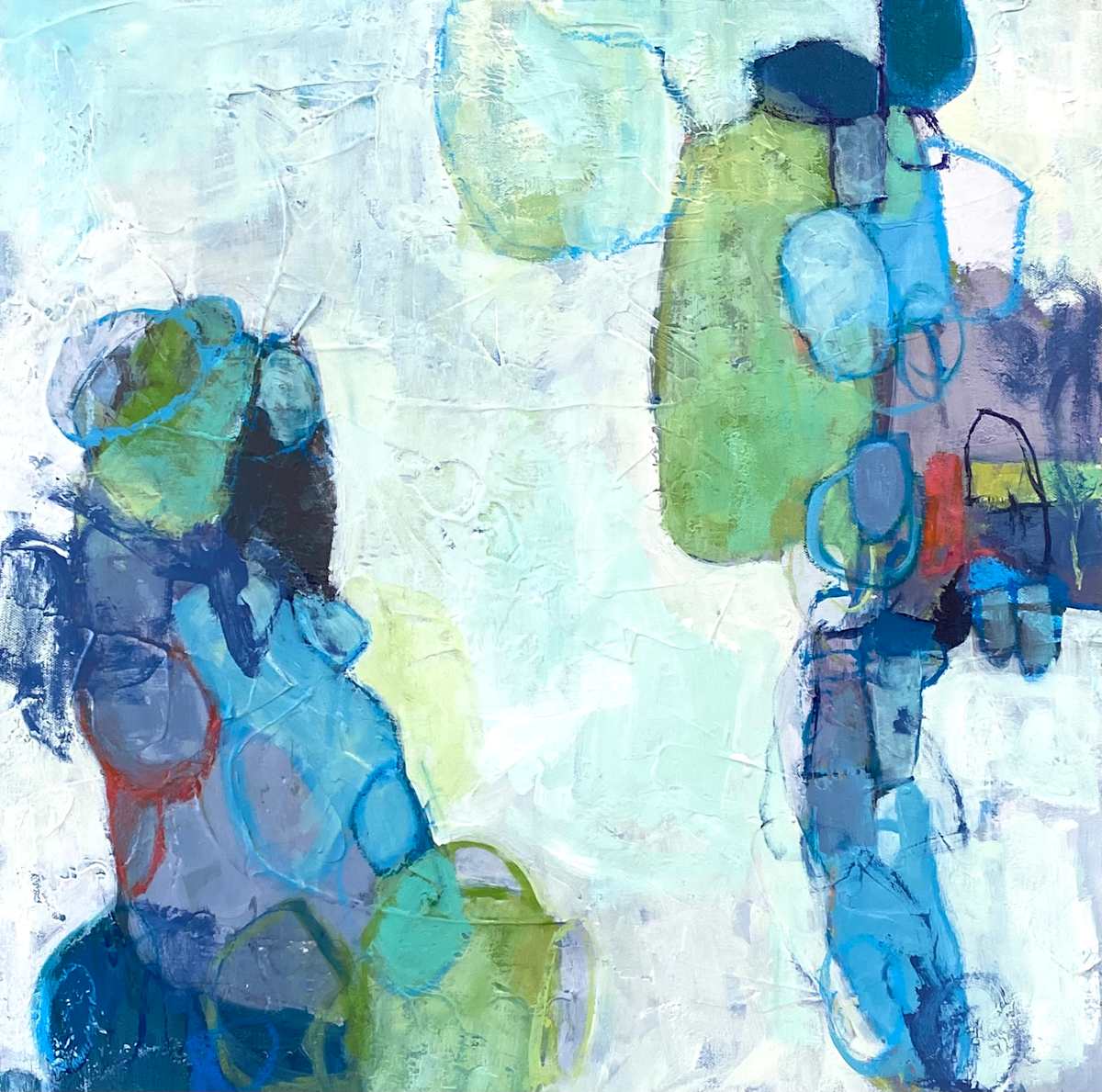 Textured Circles II by Britt Bair 