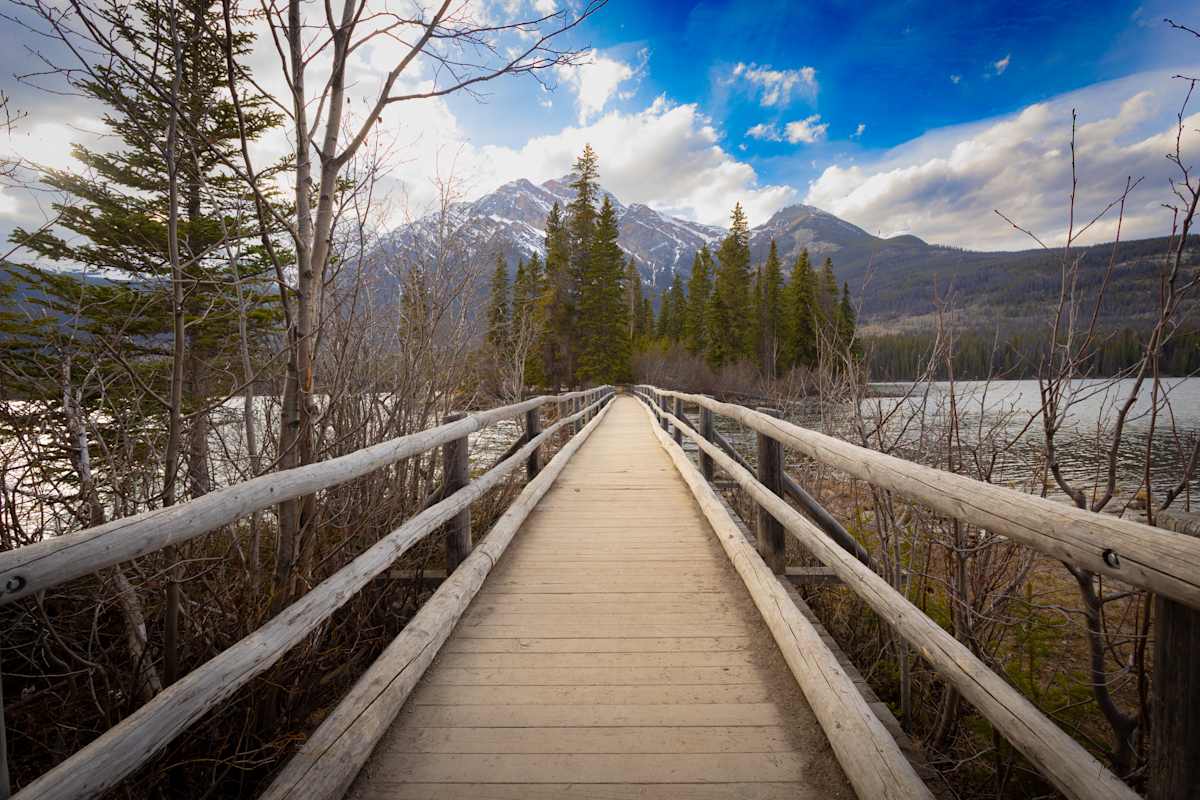 Bridge to Pyramid Island by Theresa Muth 