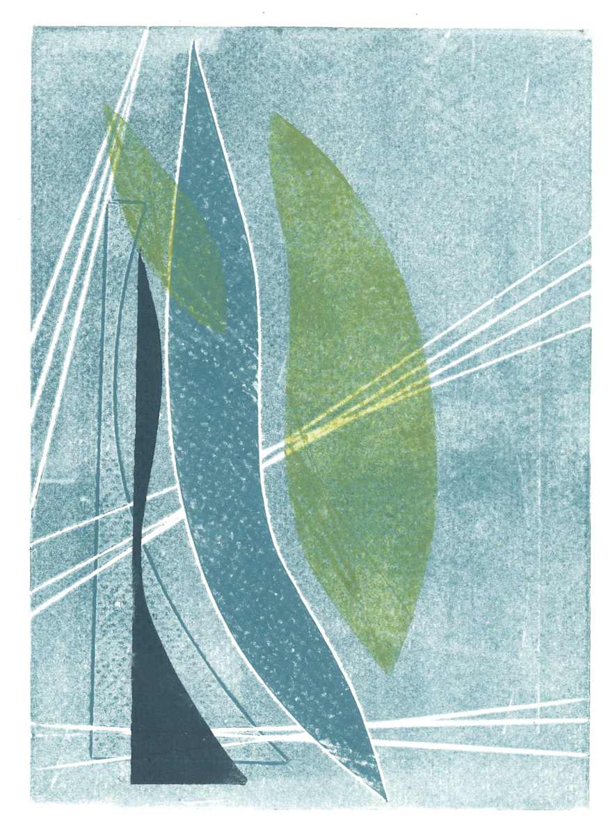 Abstract Blue 5 by Ilana Dashe, Image 2.
