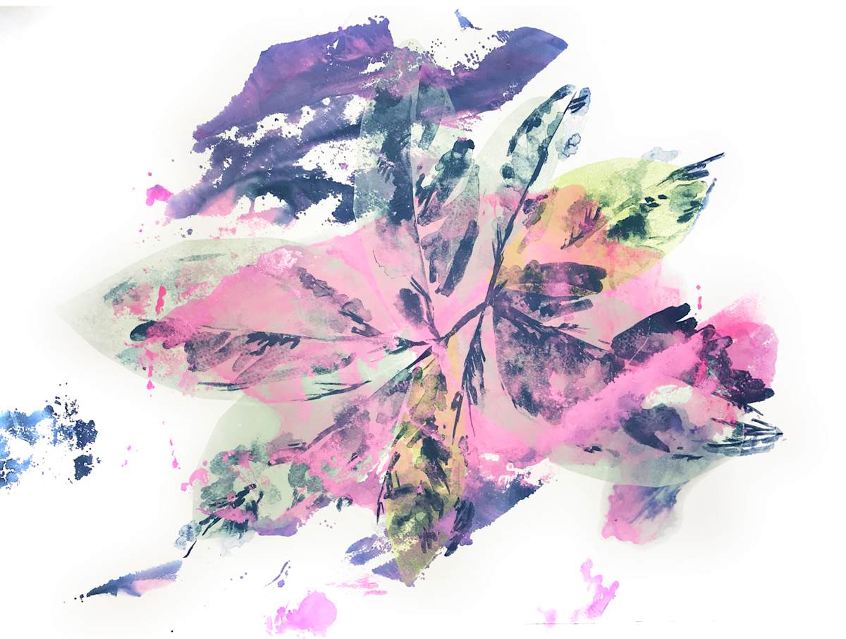 Abstract Leaves 3 by Ilana Dashe 