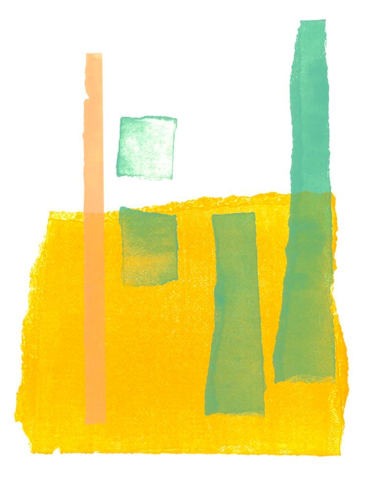 Abstract Yellow 2 by Ilana Dashe 
