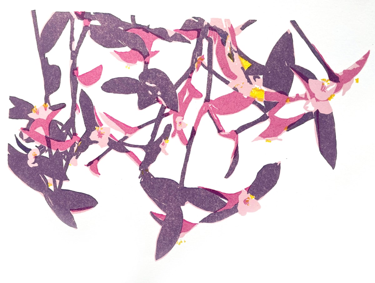 Purple Hearts 3/4 by Ilana Dashe 