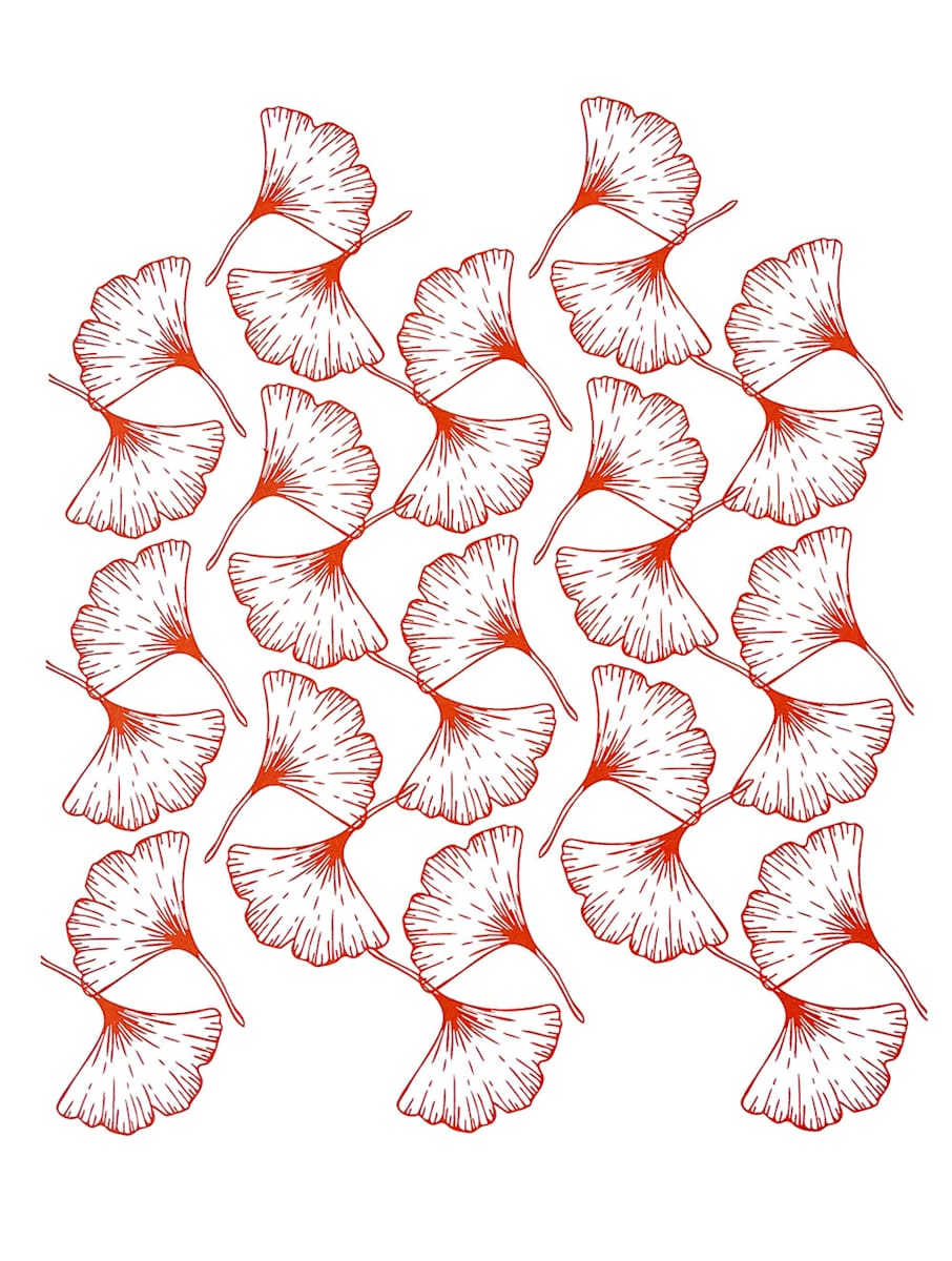 Ginkgo Falling Vermillion by Ilana Dashe, Image 1.