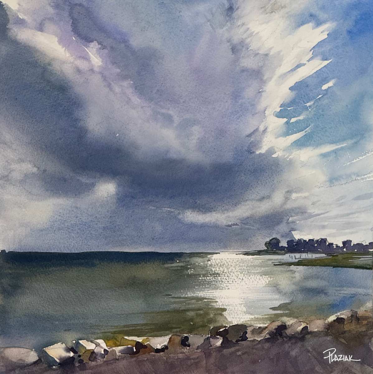 Cloudburst, by the docks by Steven Plaziak 