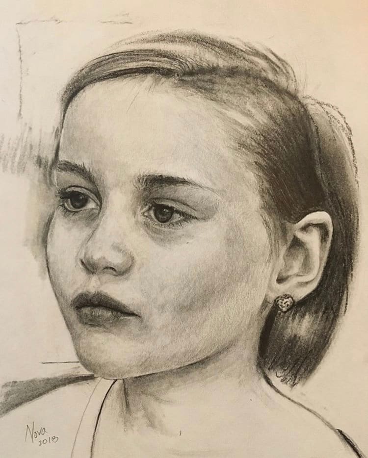Drawing of Nova by David Vegt 