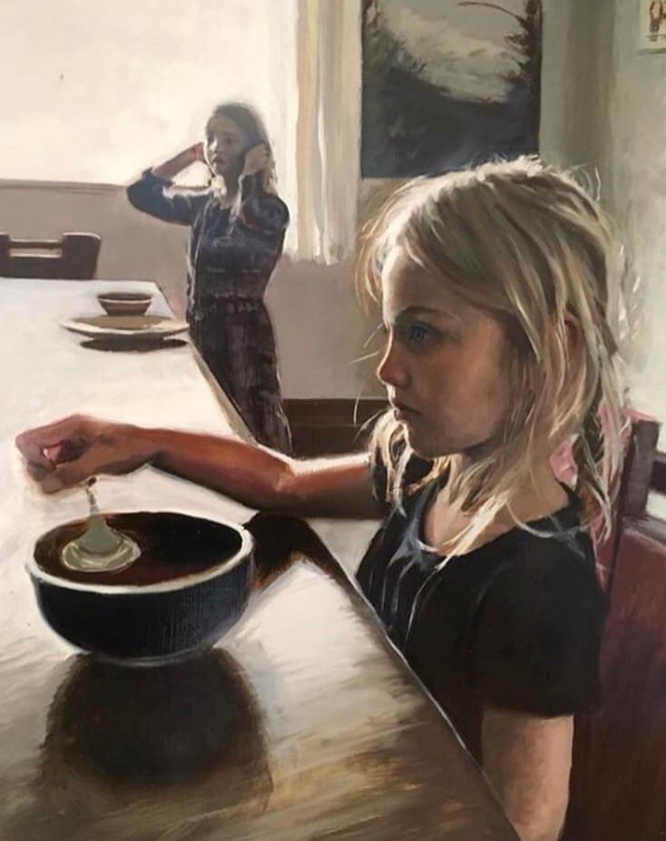 Sunday Soup by David Vegt  Image: A portrait of my daughters Myelle and Nova