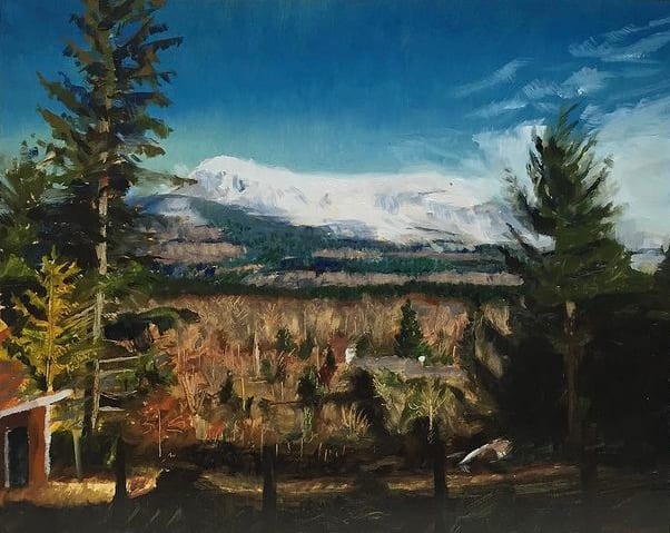 Elk Mountain View by David Vegt  Image: View from my house in Ryder Lake