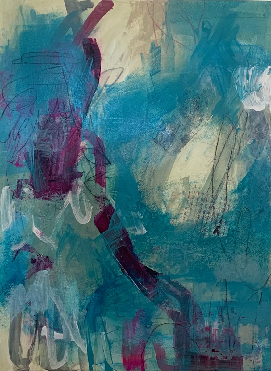 Teal #1 by Frannie Kronenberg Art  Image: Paper, unframed