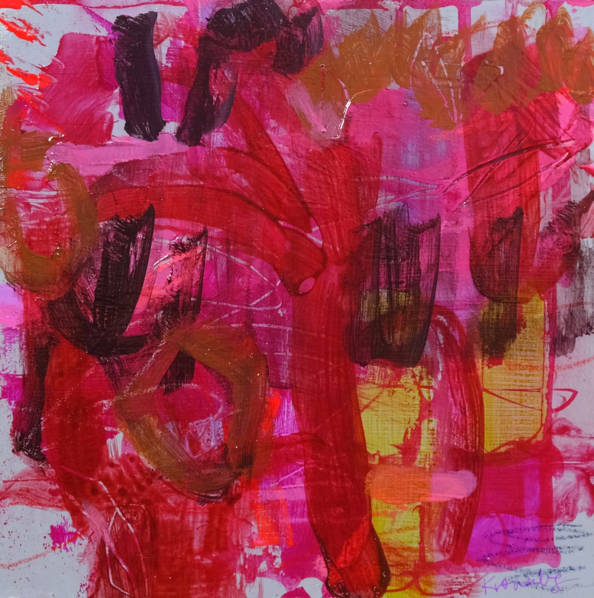 Draped in Rubies by Frannie Kronenberg Art 
