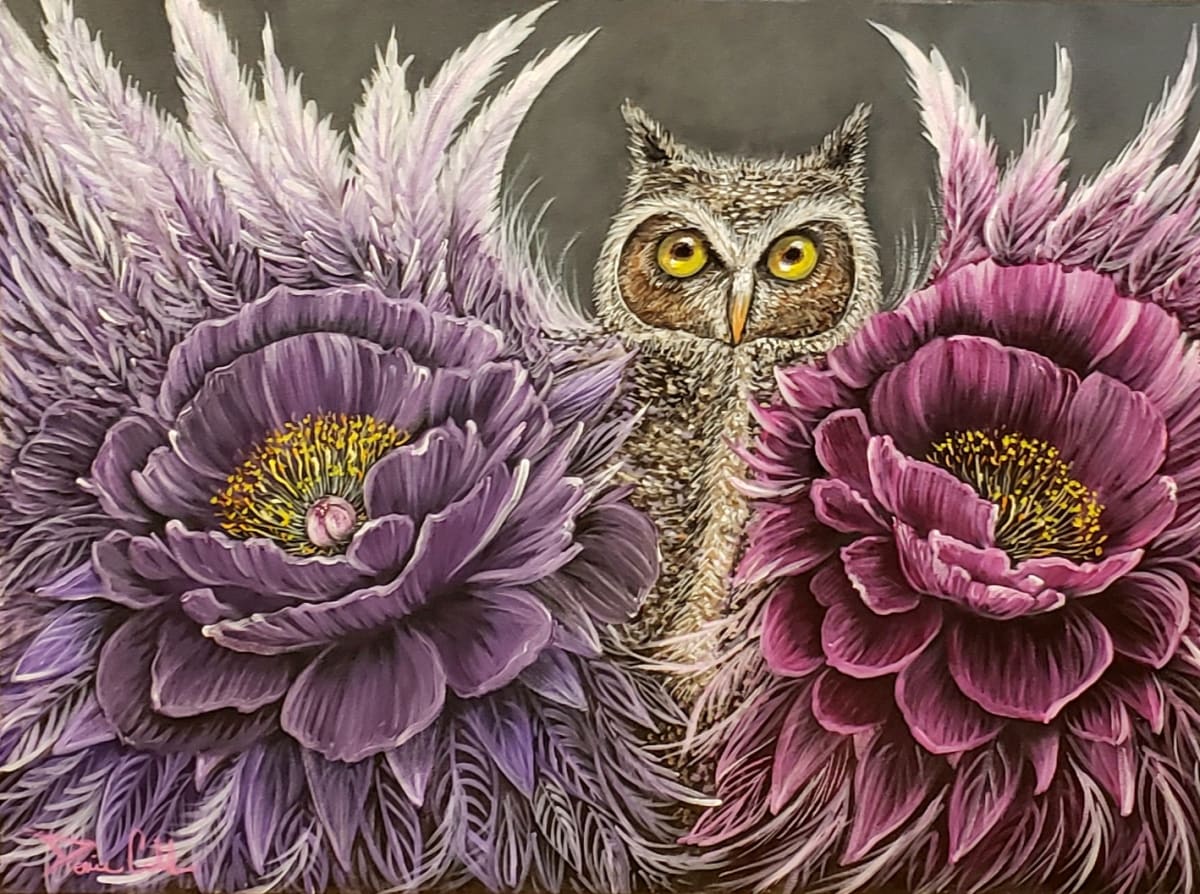 Owl Fierce/beautiful by Dorrie Ann Cobb 