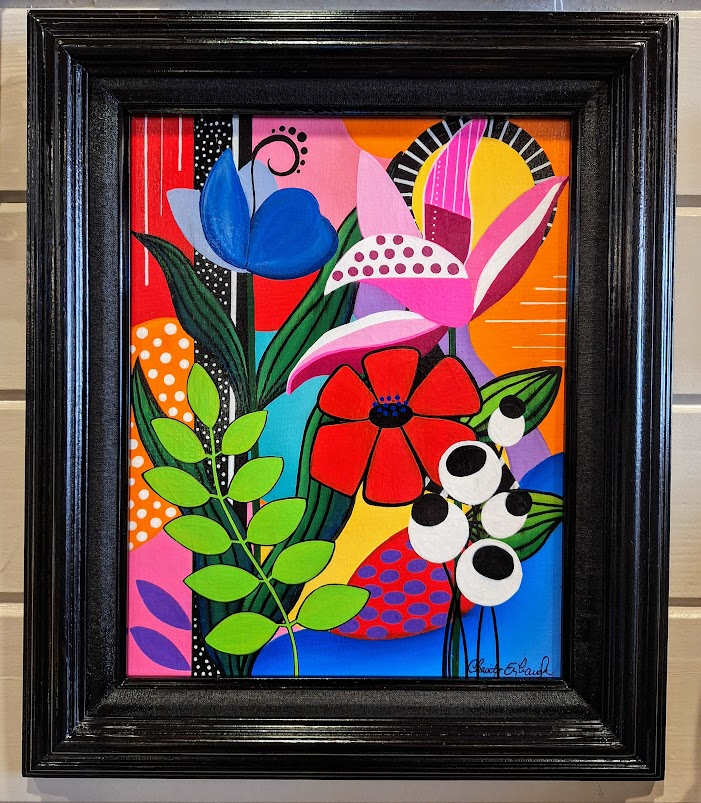 Bright Abstract Flowers #2 by Chasity Erbaugh 