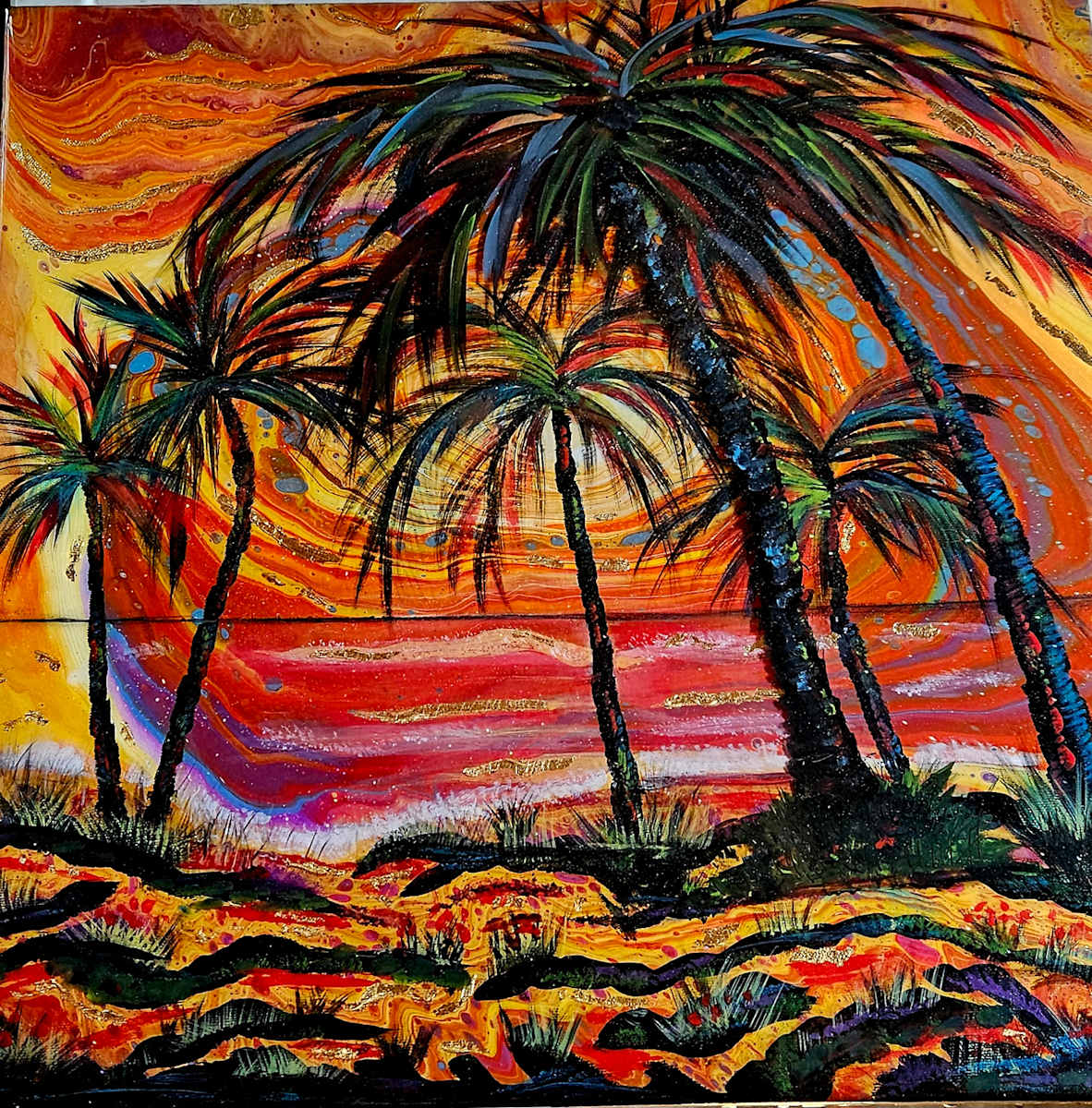 God's Sunset Tapestry by Pam McAdams 