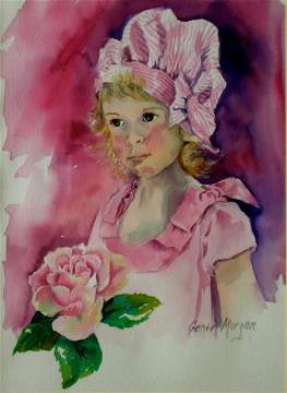 Girl in Pink by Genie Morgan 