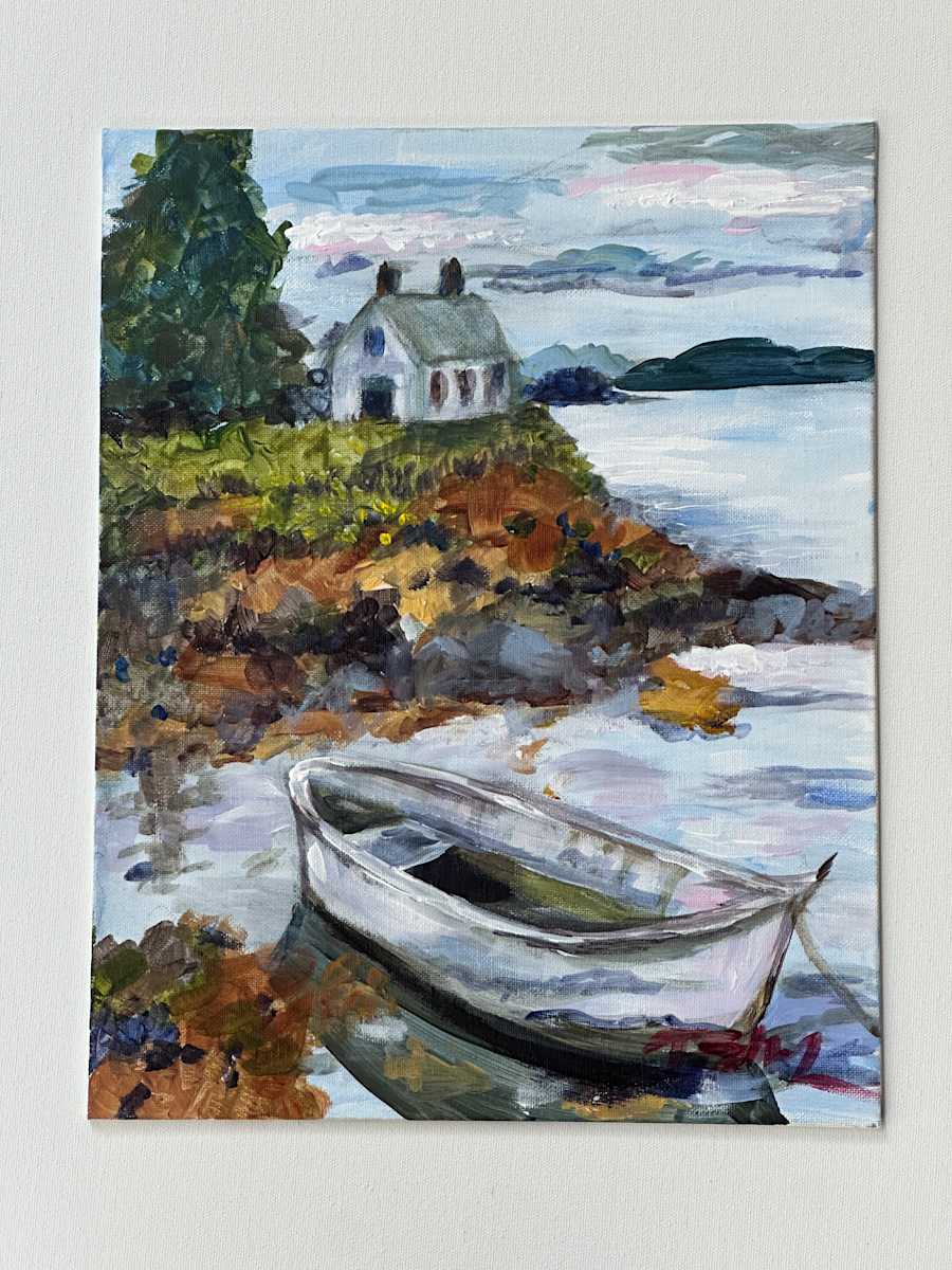 Maine & a Boat by Theresa Schiefer, Image 1.